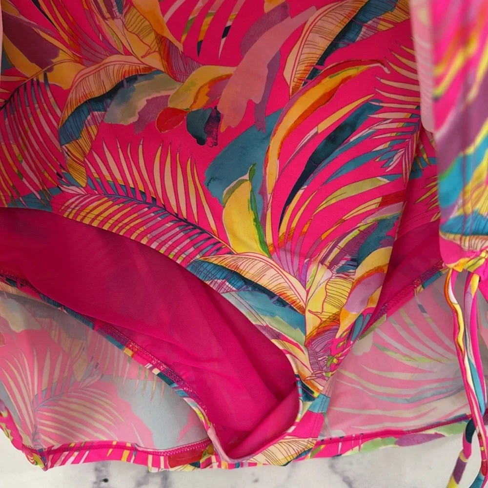 torrid Pink Multi Swirl Swim Skirt